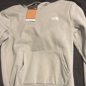 The North Face Light teal/white sweatshirt